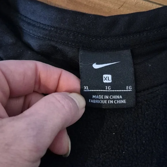 Nike Black and Gold women's  sweater - Picture 2 of 3